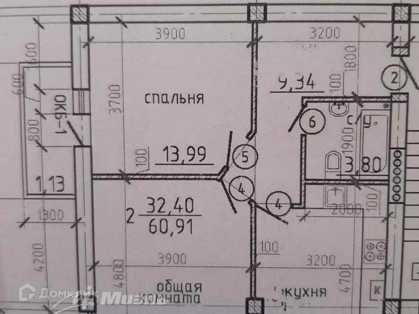 Продаётся 2-к квартира, 62 м - Фото 0