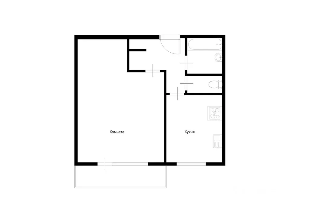 1-к кв. Москва Загорьевский проезд, 7К2 (35.0 м) - Фото 2