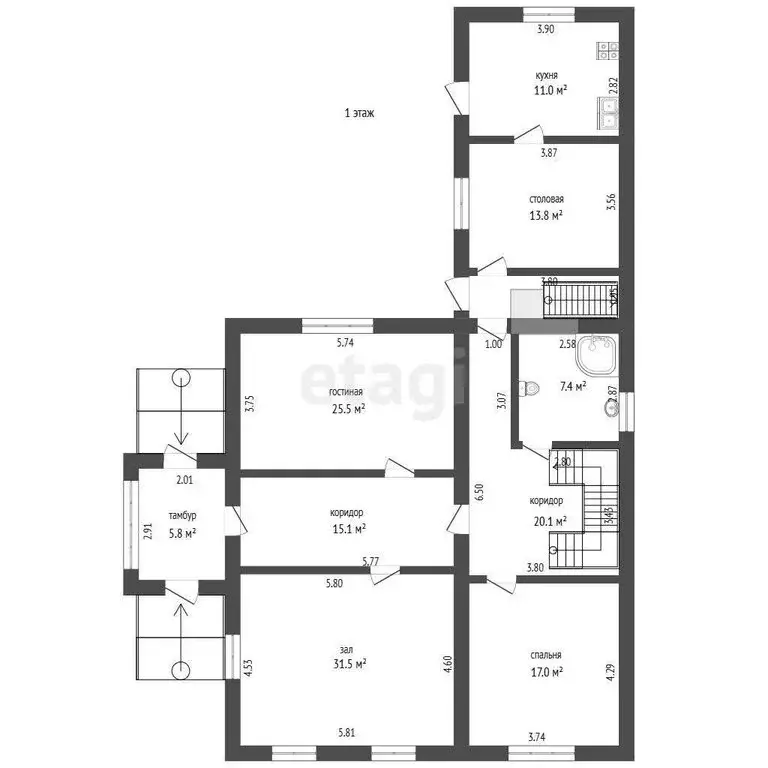 Дом в Амурское, улица Дружбы (298.5 м) - Фото 2
