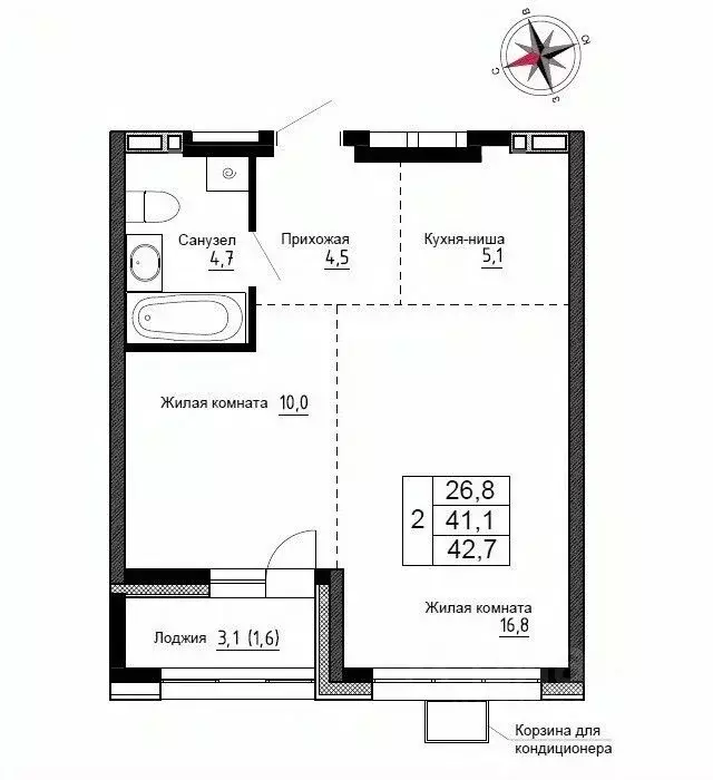 2-к кв. Приморский край, Надеждинский район, пос. Новый ул. Ленина, ... - Фото 1