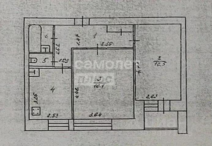 2-к кв. Чувашия, Новочебоксарск ул. 10-й Пятилетки, 2 (48.6 м) - Фото 2