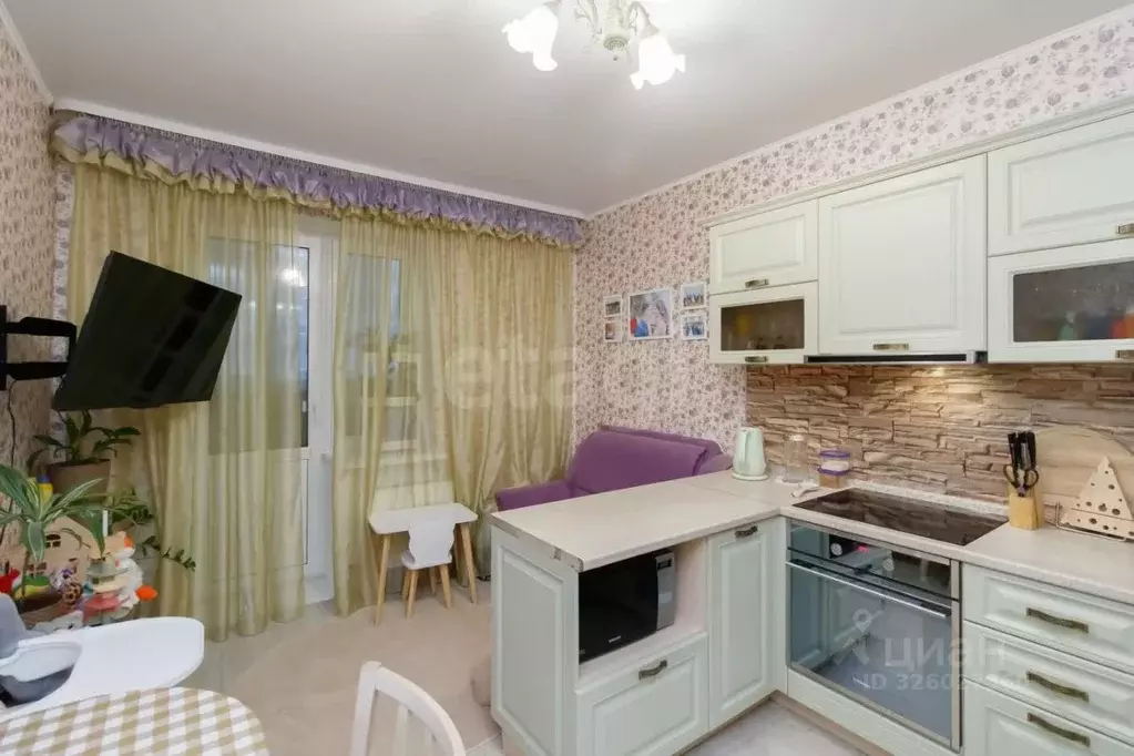 1-к кв. Тюменская область, Тюмень ул. Николая Ростовцева, 27к2 (40.0 ... - Фото 1