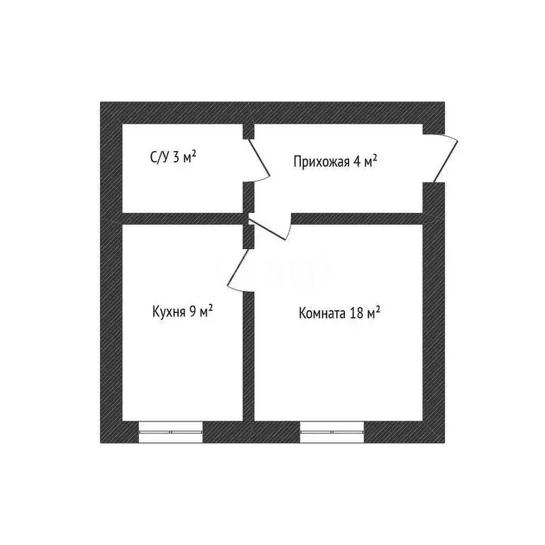 1-комнатная квартира: Тольятти, Книжный проезд, 20 (34 м) - Фото 1