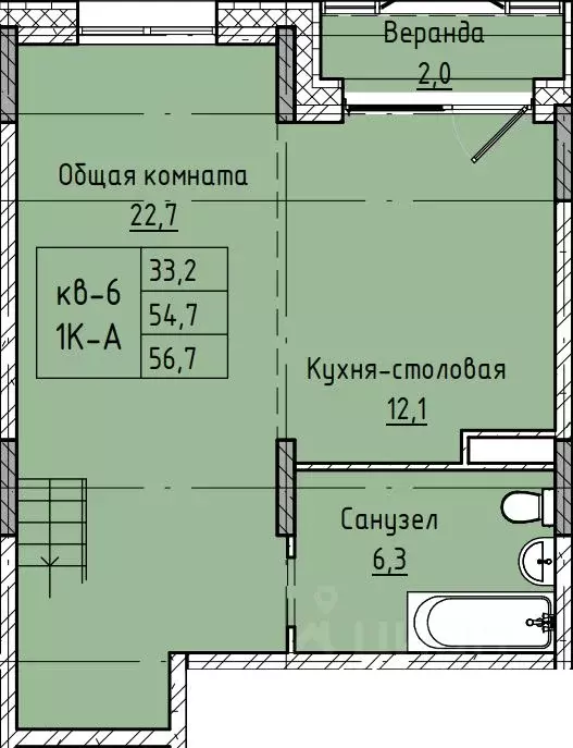 3-к кв. Забайкальский край, Чита просп. Маршала Жукова (56.7 м) - Фото 0