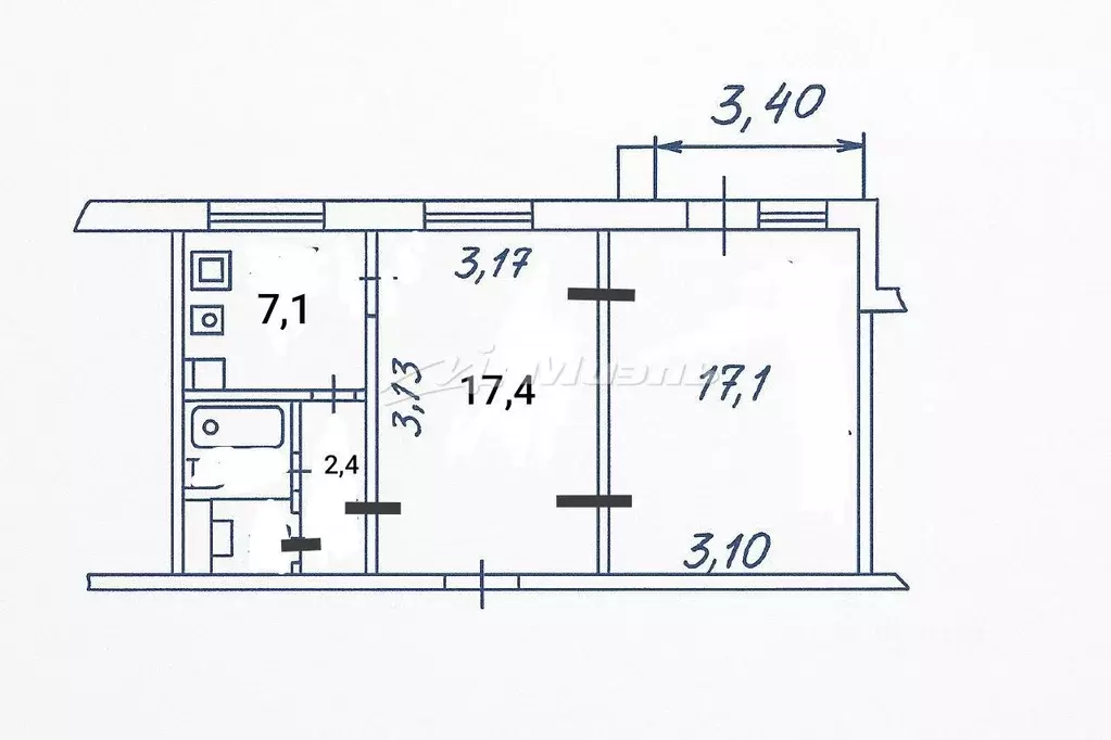 2-к кв. Крым, Симферополь ул. 60 лет Октября, 5 (50.0 м) - Фото 1
