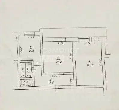 2-к кв. Курская область, Медвенский район, Панинский сельсовет, ... - Фото 2