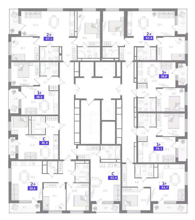 2-к кв. Тюменская область, Тюмень ДОК мкр,  (62.6 м) - Фото 1