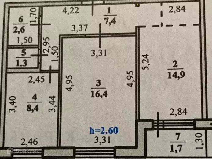 Продаётся 2-к квартира, 51 м - Фото 1
