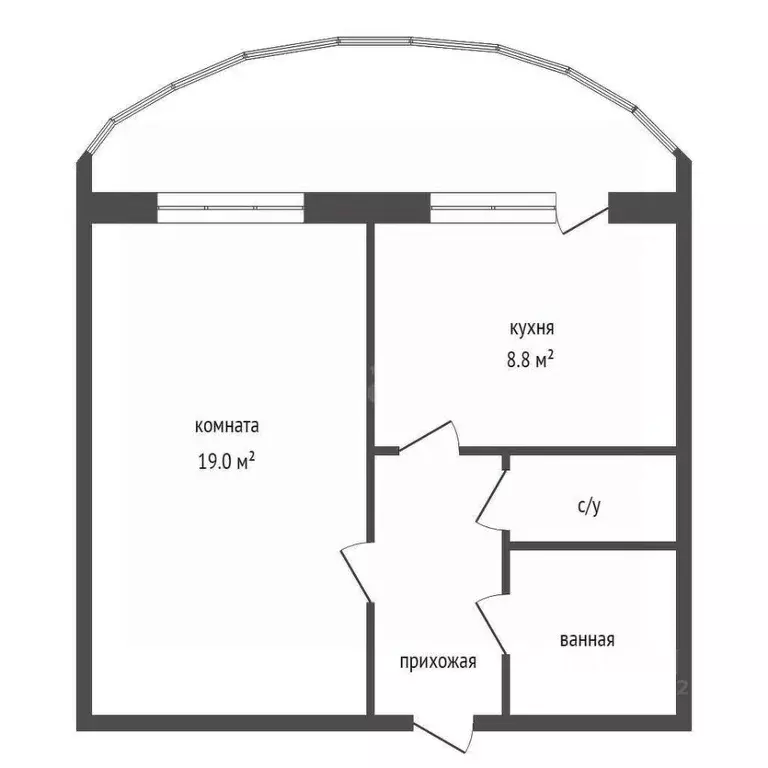 1-к кв. Красноярский край, Красноярск ул. Карамзина, 21 (35.7 м) - Фото 2