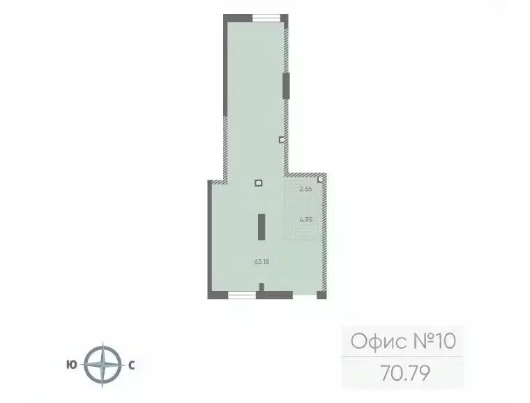 Офис в Санкт-Петербург Морская миля жилой комплекс (71 м) - Фото 1