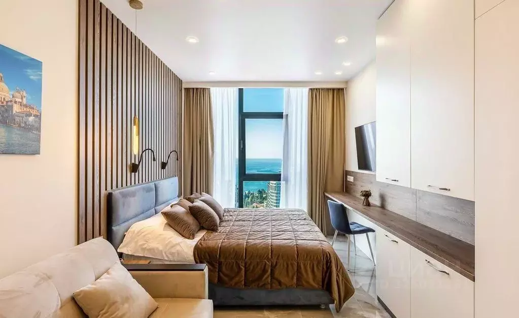 Студия Краснодарский край, Сочи Светлана мкр, ул. Депутатская, 10Б/1 ... - Фото 1