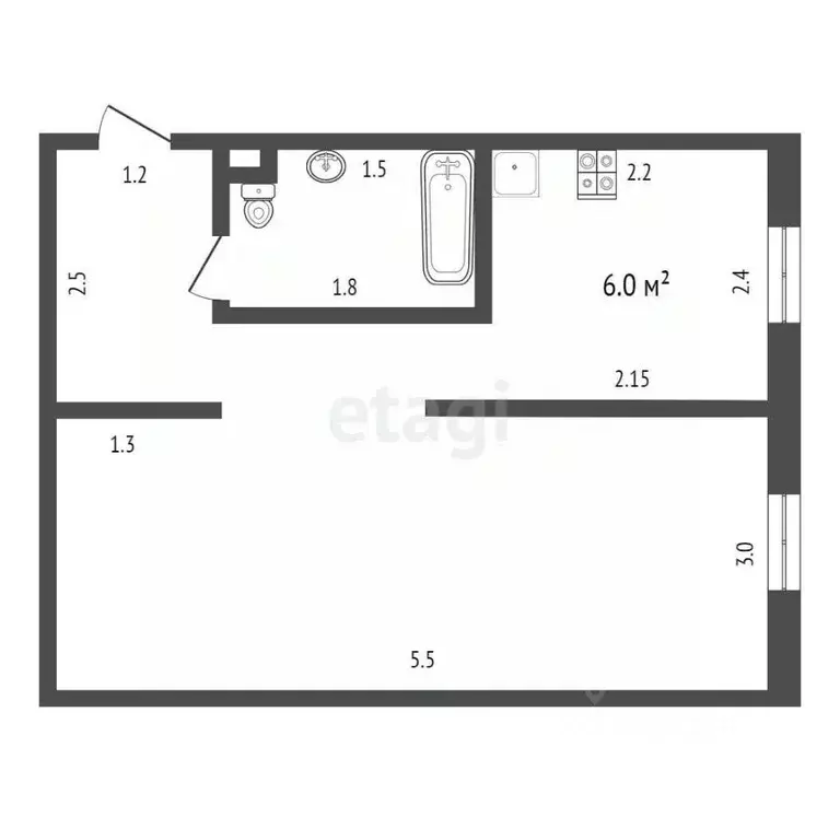 1-к кв. Московская область, Мытищи Летная ул., 14к3 (30.9 м) - Фото 1