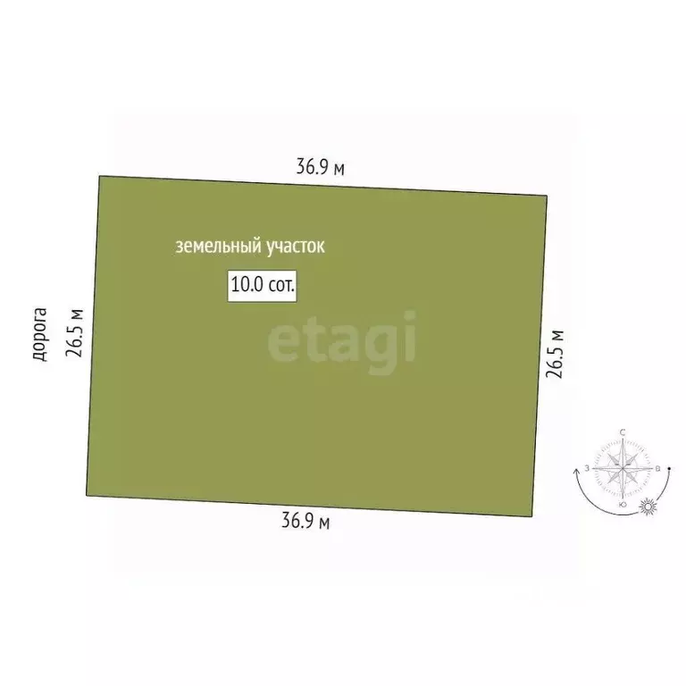 Участок в Тюменская область, Тюмень Большое Царево-2 СНТ, ул. Чистая ... - Фото 1