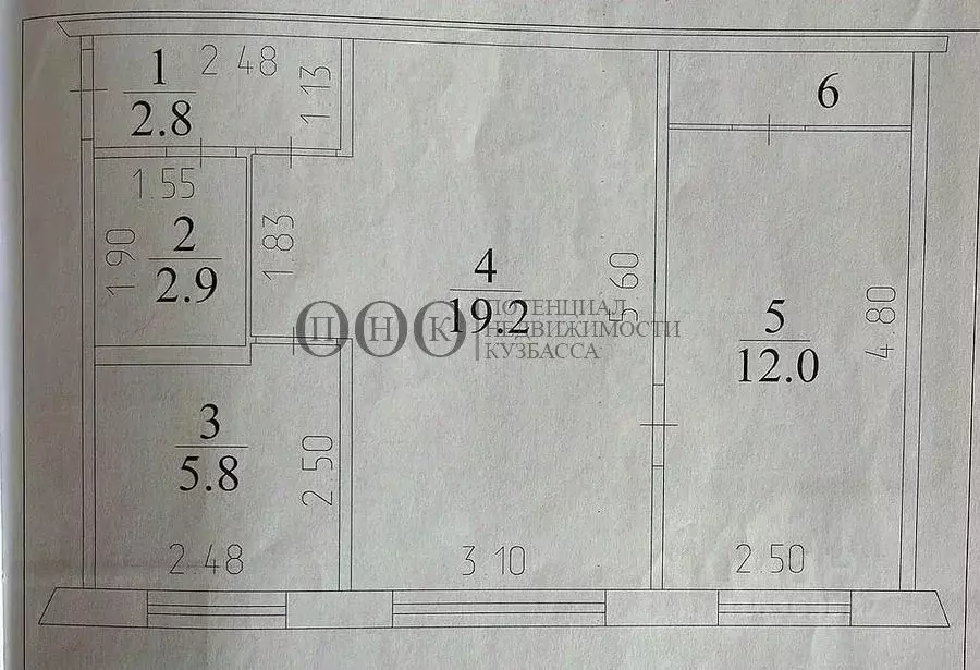 2-к кв. Кемеровская область, Кемерово Волгоградская ул., 27 (44.7 м) - Фото 0