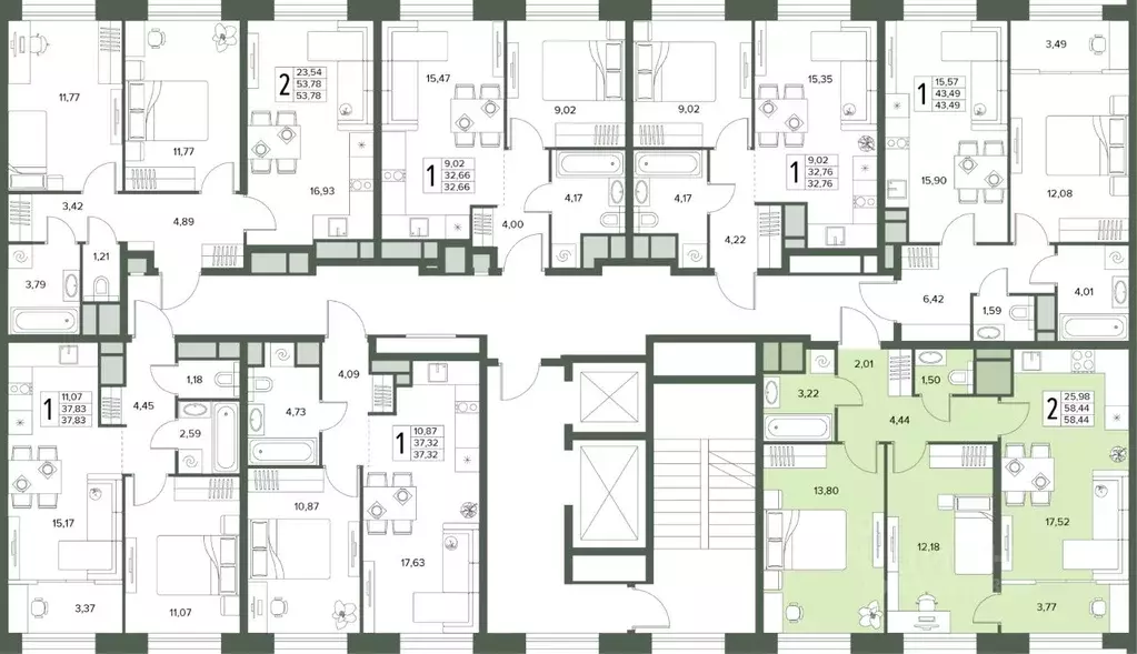 3-к кв. Московская область, Серпухов  (58.44 м) - Фото 2