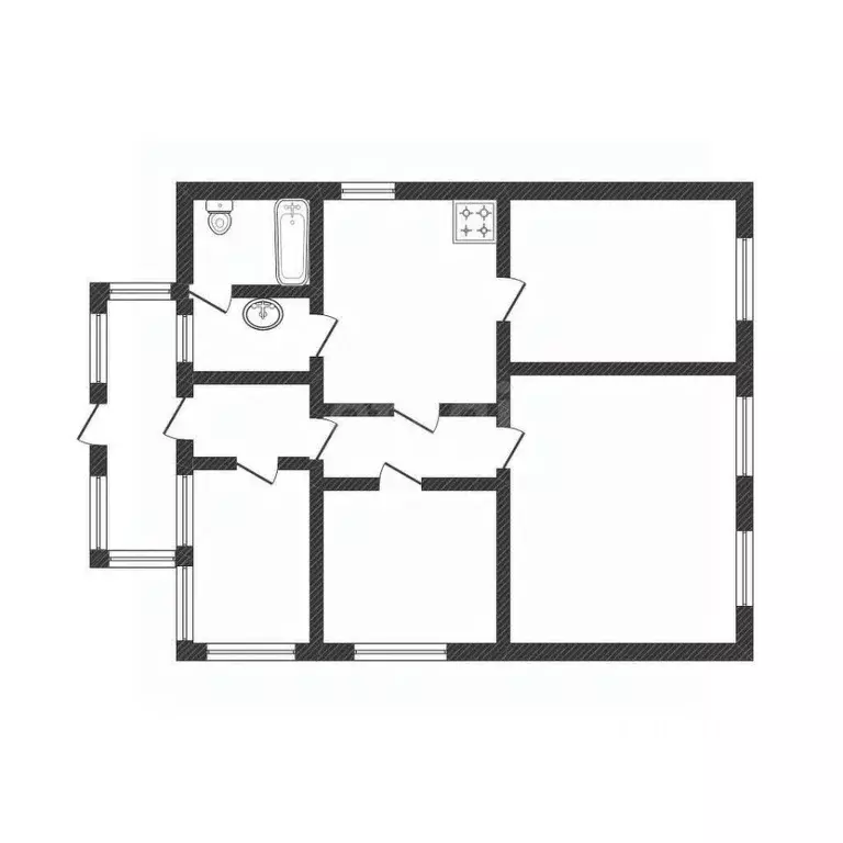 Дом в Белгородская область, Вейделевка рп ул. Гагарина, 33 (86 м) - Фото 2