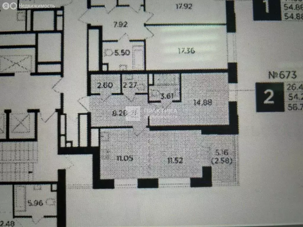 2-комнатная квартира: Москва, улица Эдуарда Стрельцова, 2к1 (54 м) - Фото 1