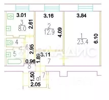 2-к кв. Москва ул. Зорге, 20 (58.7 м) - Фото 1