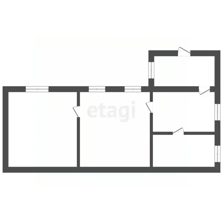 2-к кв. Крым, Сакский район, с. Фрунзе ул. Школьная (43.0 м) - Фото 1