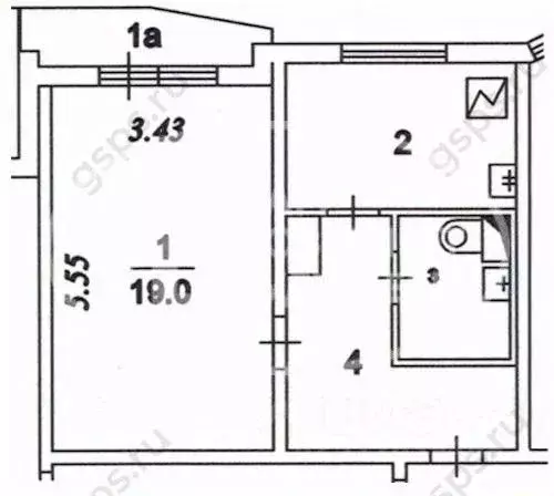 1-к кв. Пермский край, Губаха ул. Никонова, 20 (40.0 м) - Фото 0