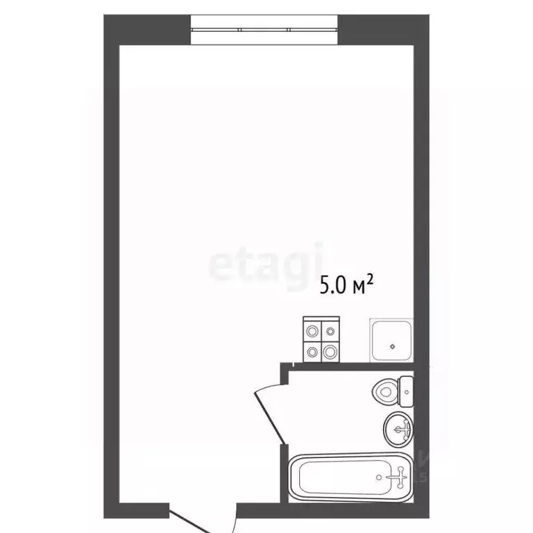 Студия Ямало-Ненецкий АО, Новый Уренгой Лимбяяха мкр, Надежда мкр, 17 ... - Фото 1