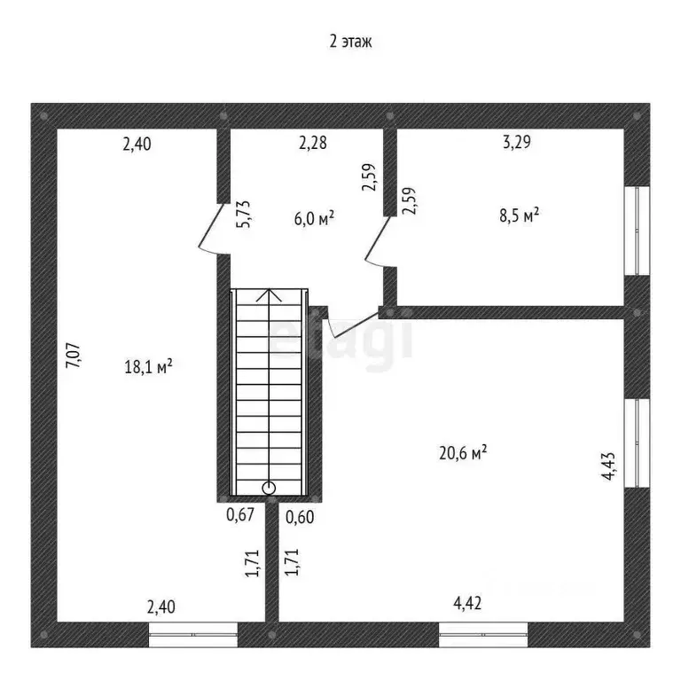 Таунхаус в Башкортостан, Уфа Луч СНТ, 47 (115 м) - Фото 2