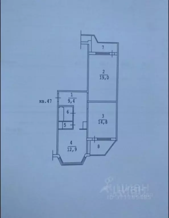 2-к кв. Московская область, Котельники Южный мкр, 7а (67.4 м) - Фото 2