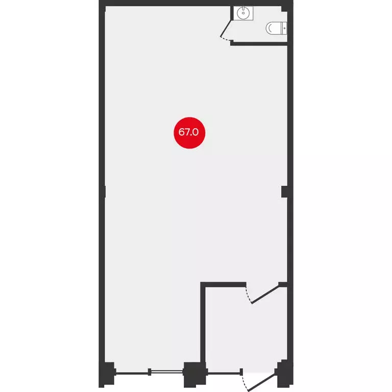 Офис (67.02 м) - Фото 2