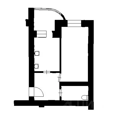 1-к кв. Самарская область, Самара Демократическая ул., 30 (45.5 м) - Фото 2