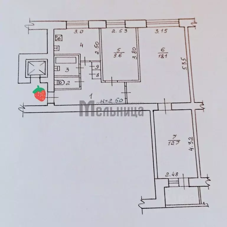 3-к кв. Волгоградская область, Волгоград ул. Тулака, 14 (57.3 м) - Фото 1