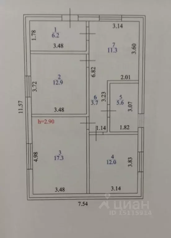 Дом в Краснодарский край, Ейск ул. Строителей, 84/1 (70 м) - Фото 1