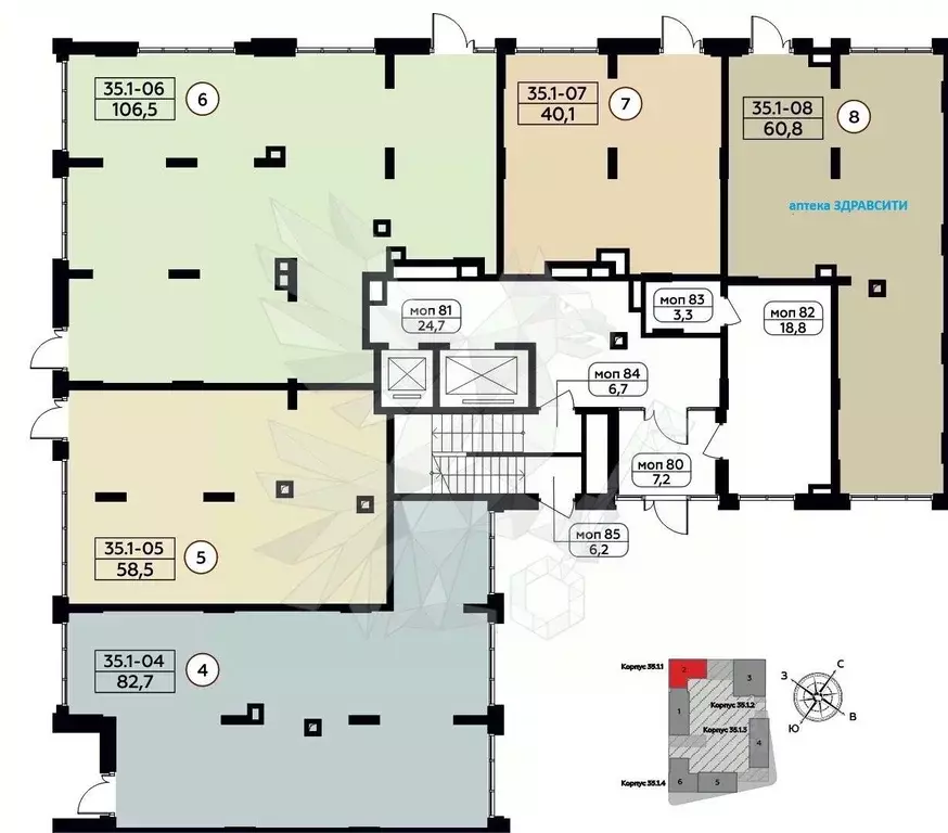 Торговая площадь в Москва Сосенское поселение, просп. Куприна, 3к1 (40 ... - Фото 2