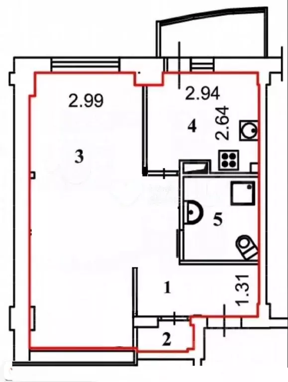 1-к кв. Волгоградская область, Волгоград ул. 8-й Воздушной Армии, 10а ... - Фото 2