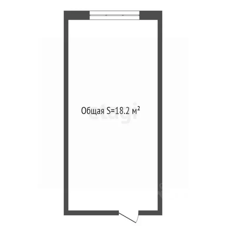 Студия Кемеровская область, Кемерово ул. Тухачевского, 38Б (18.2 м) - Фото 1