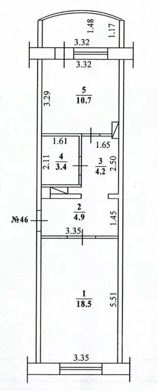 1-к кв. Саха (Якутия), Якутск ул. Лермонтова, 100/1 (44.0 м) - Фото 0
