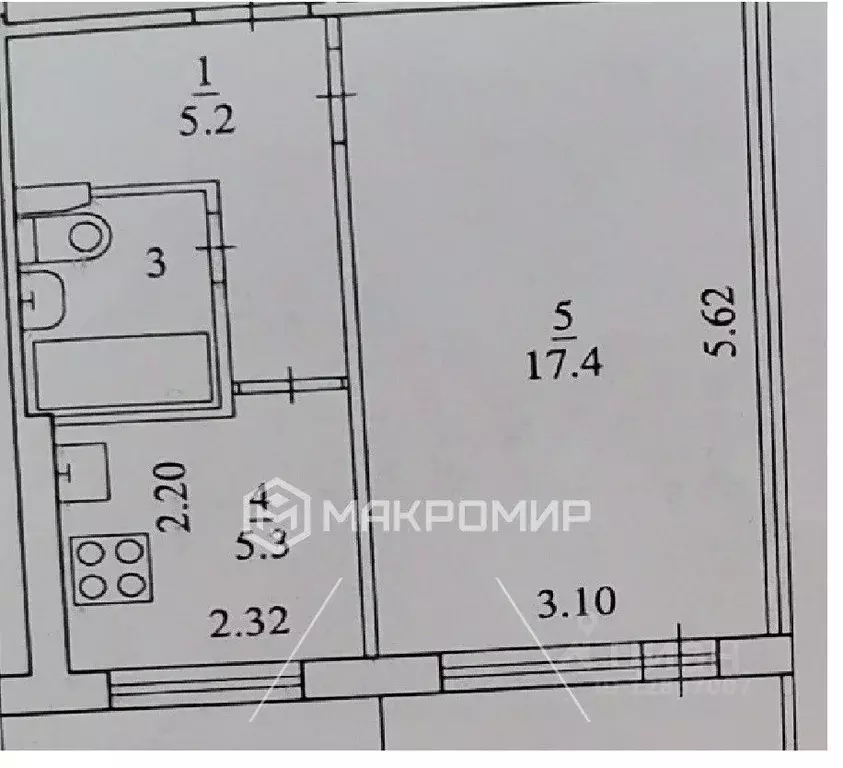 1-к кв. Архангельская область, Архангельск Первых Пятилеток мкр, ул. ... - Фото 1