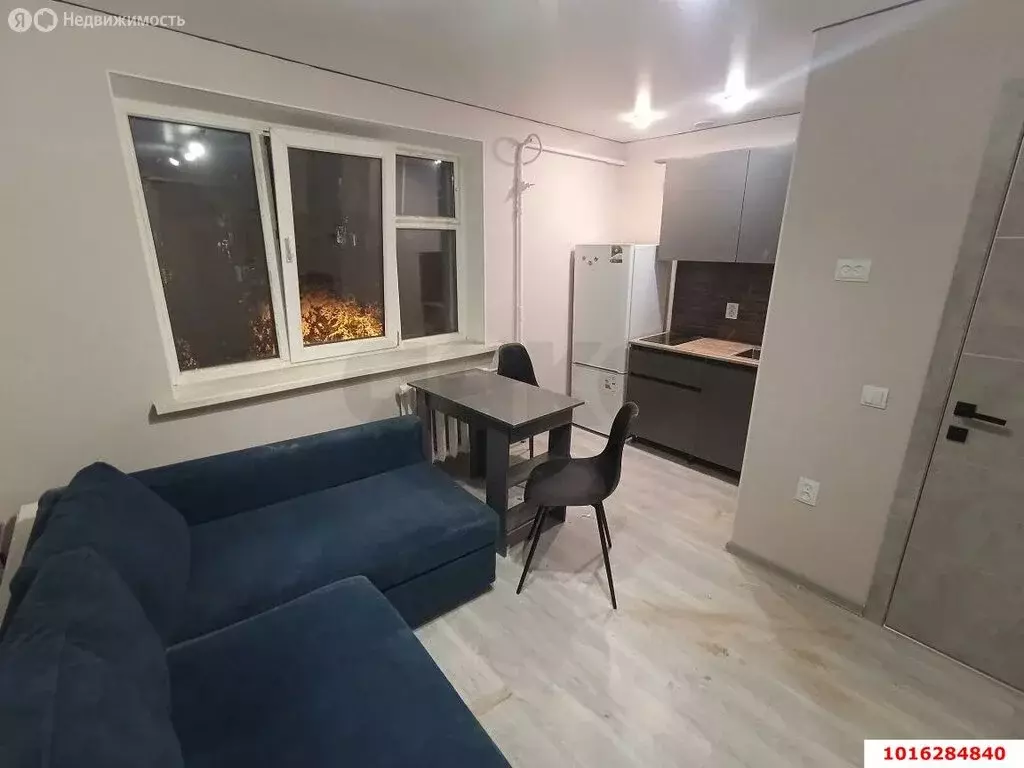 Квартира-студия: Краснодар, микрорайон Хлопчато-бумажный Комбинат, ... - Фото 1