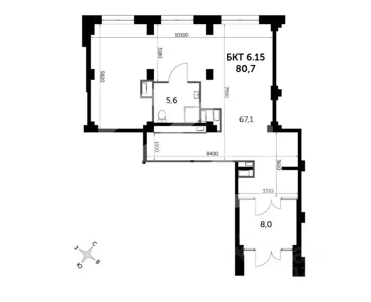 Помещение свободного назначения в Московская область, Люберцы ул. ... - Фото 2