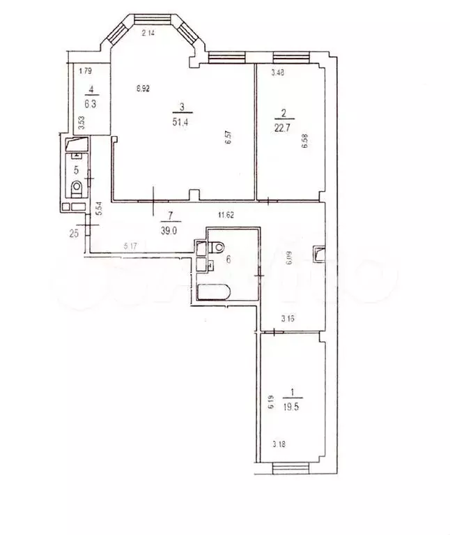 3-к. квартира, 150,6 м, 7/10 эт. - Фото 0