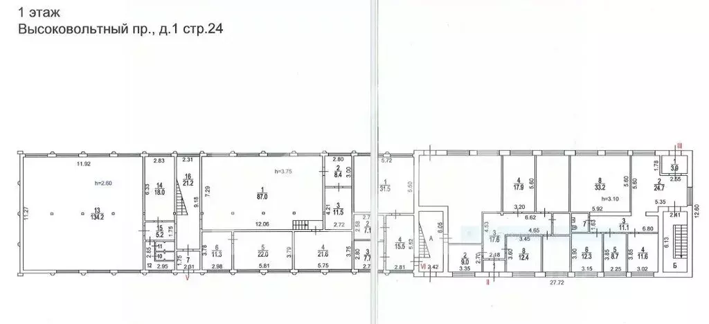 Помещение свободного назначения в Москва Высоковольтный проезд, 1С24 ... - Фото 2