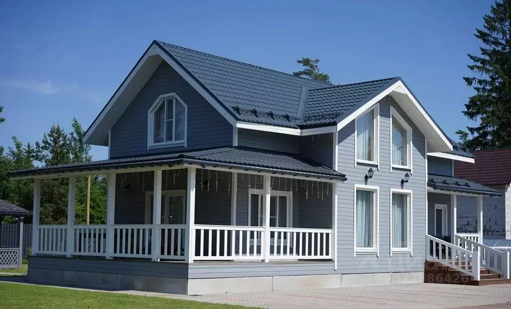 Дом в Ленинградская область, Приозерский район, Сосновское с/пос, д. ... - Фото 1