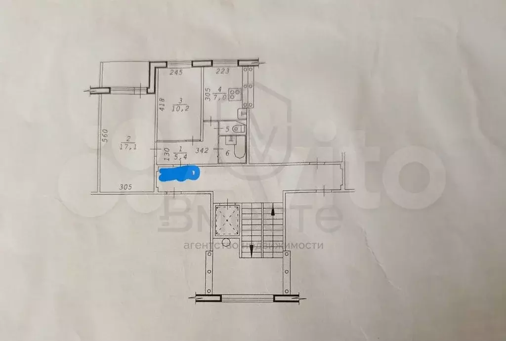 2-к. квартира, 43,2 м, 3/9 эт. - Фото 0