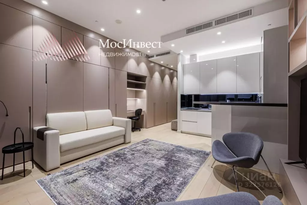 Студия Москва 1-й Красногвардейский проезд, 22с1 (45.2 м) - Фото 2