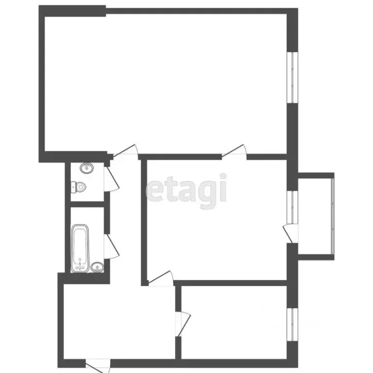 2-к кв. Мордовия, Саранск ул. Васенко, 1 (54.3 м) - Фото 1