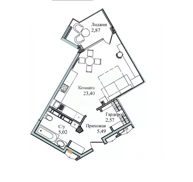 1-к кв. Севастополь ул. Летчиков, 10 (42.0 м) - Фото 1