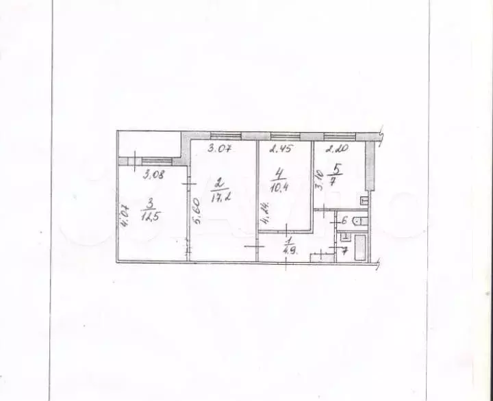 3-к. квартира, 57 м, 8/9 эт. - Фото 0