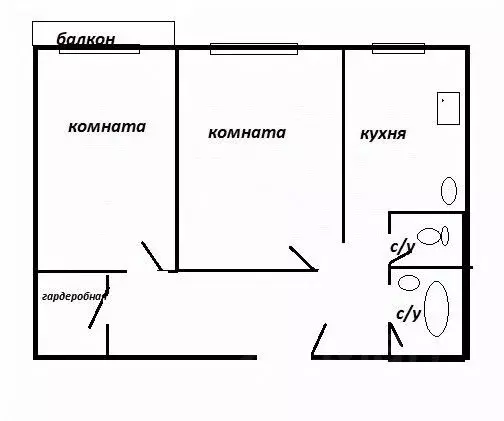 2-к кв. Тульская область, Тула пос. Горелки, Гарнизонный проезд, 2Г ... - Фото 1