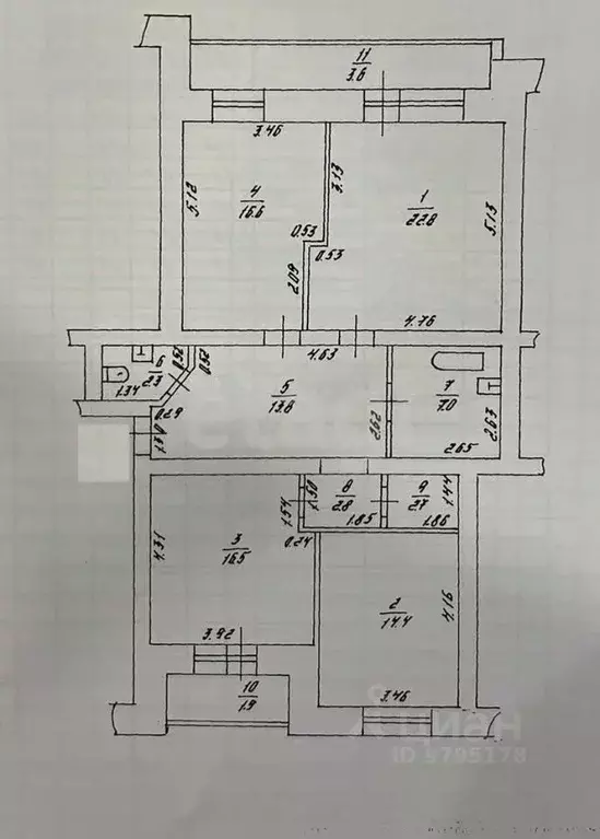 3-к кв. Татарстан, Казань ул. Шуртыгина, 11А (98.9 м) - Фото 1