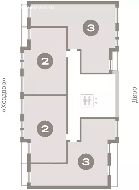 2-комнатная квартира: Тюмень, жилой комплекс Республики 205 (60.19 м) - Фото 1