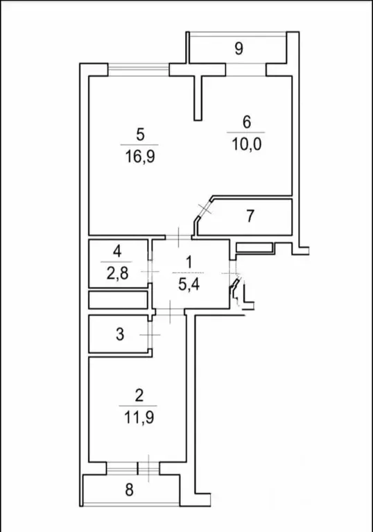 2-к кв. Москва Муравская ул., 38к2 (60.0 м) - Фото 1